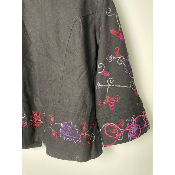 Vtg. Choices Medium Embroidered Jacket SZ Med - Picture 7 of 7